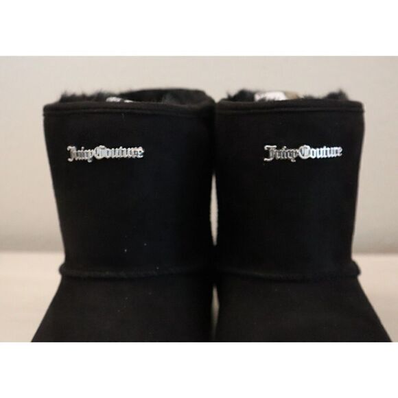 Juicy Couture B3262SW Women's Sz 10 Black Micro Suede JC-Kave Winter Ankle Boots - Picture 3 of 16